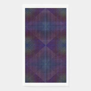 Serviette En Papier à damiers motif net 01 Black BG
