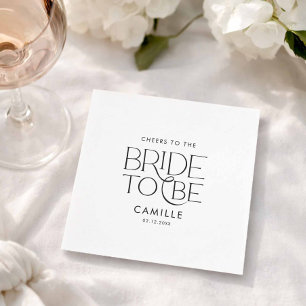 Serviette En Papier À la mariée à marier 