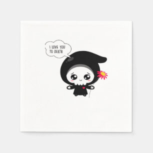Serviette En Papier À la mort - Funny Valentines Jour Classique