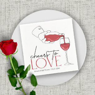 Serviette En Papier À l'amour Réception de mariage avec dégustation