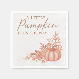 Serviette En Papier A Little Pumpkin  Is On The Way Cocktail Napkins