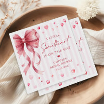 A Little Sweetheart Valentine Bow Baby Shower