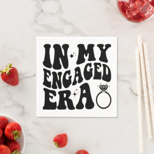 Serviette En Papier À Mon Ère Engagée Fille Engagée Af Enterrement de