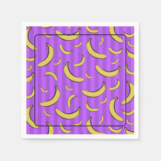 Serviette en papier à motif de banane