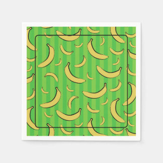 Serviette en papier à motif de banane