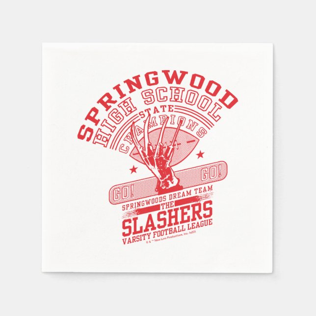 Serviette En Papier A Nightmare on Elm Street | Springwood High (Devant)