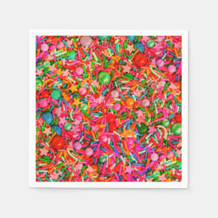 Serviette en papier à paillettes de confettis