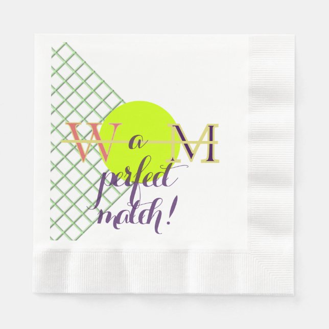 Serviette En Papier A Perfect Match Paper Napkin (Devant)
