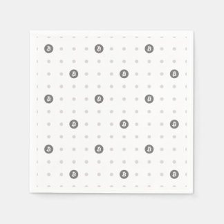 Serviette en papier à pois Bitcoin