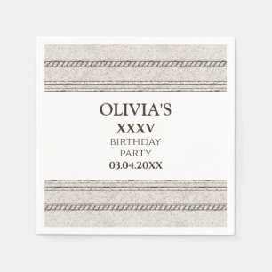 Serviette en papier à thème grec avec éléments de 