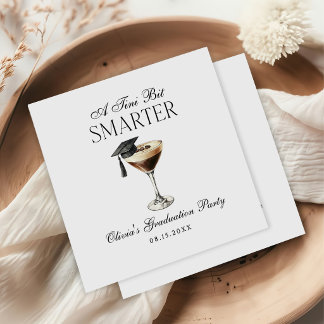 Serviette En Papier A Tini Bit Smarter Espresso Martini Graduation