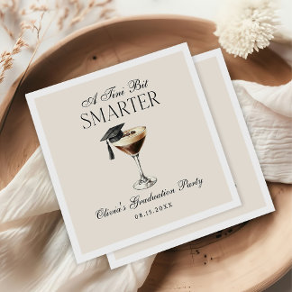 Serviette En Papier A Tini Bit Smarter Espresso Martini Graduation