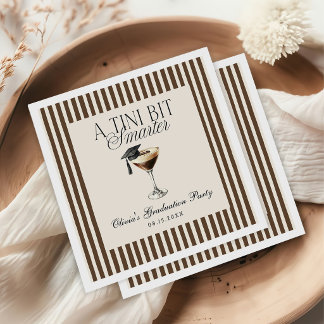 Serviette En Papier A Tini Bit Smarter Espresso Martini Graduation