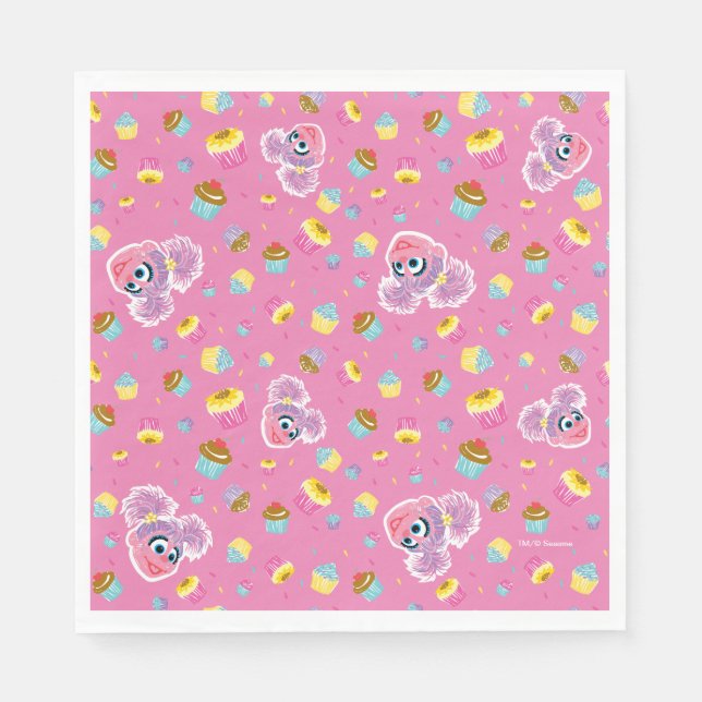 Serviette En Papier Abby Cadabby Cupcake Motif du Parti (Devant)