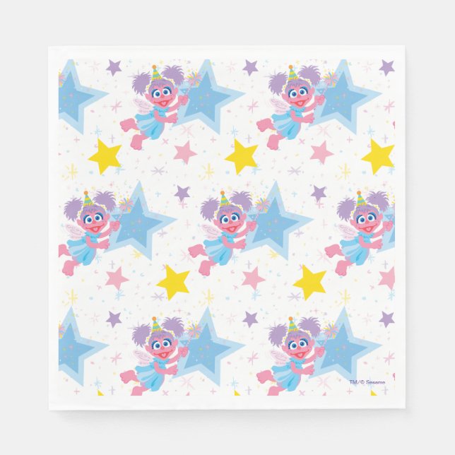 Serviette En Papier Abby Cadabby Motif du Parti étoilé (Devant)