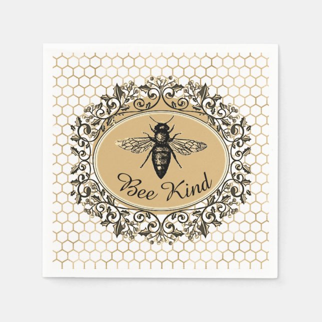 Serviette En Papier Abeille de miel (Devant)