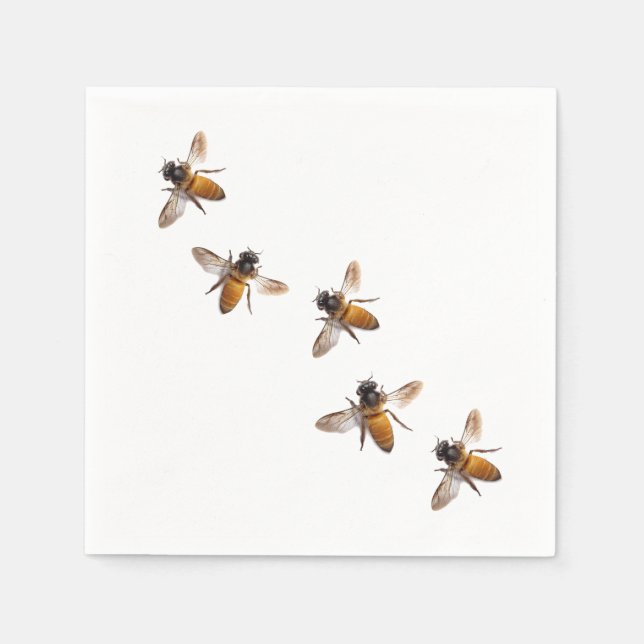 Serviette En Papier Abeilles de miel (Devant)