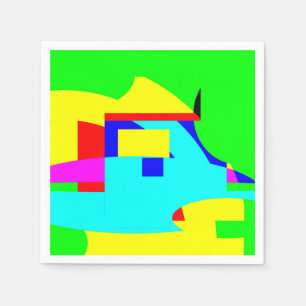 Serviette En Papier Abstrait