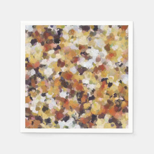 Serviette En Papier Abstrait Huile d'Automne