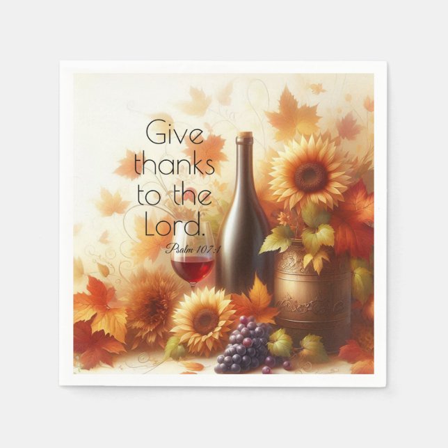 Serviette En Papier Abundant Grace & Autumn Glory (Devant)