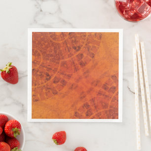 Serviette En Papier Acceptation   Médaillons de saumons rouges orange 