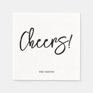 Serviette En Papier Acclamations Personnalisées Mariage Rustique Lettr