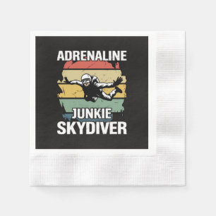 Serviette En Papier Accro à l'adrénaline parachutiste