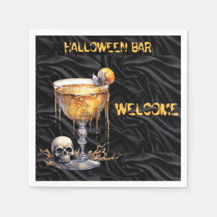 Serviette En Papier Accueil de la barre d'Halloween