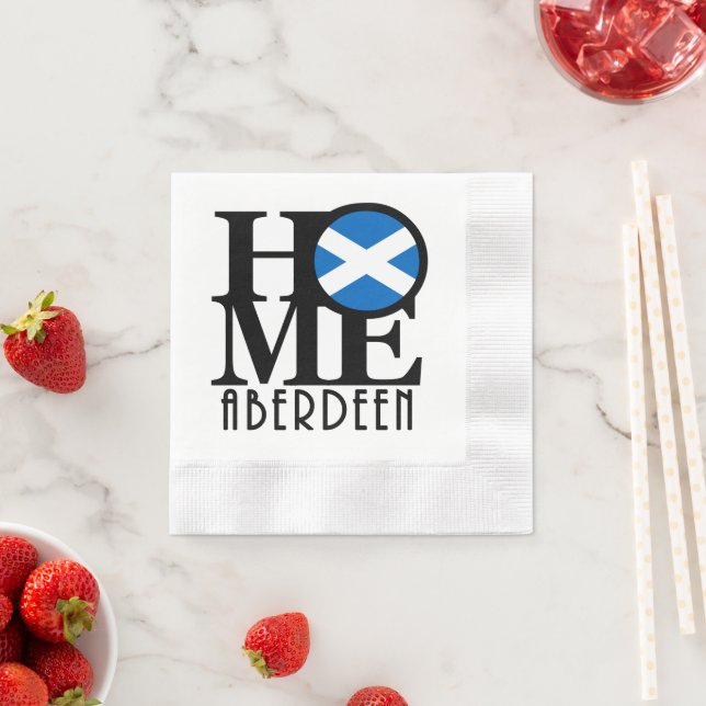 Serviette En Papier ACCUEIL Ecosse Aberdeen (En situation)