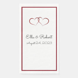 Serviette En Papier Accueil mariage monogrammed Papier serviettes