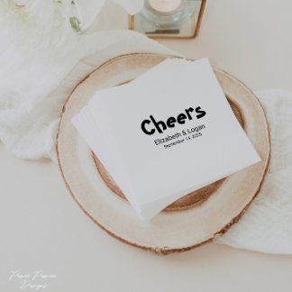 Serviette En Papier Accueil personnalisé Cocktail Mariage Napktail