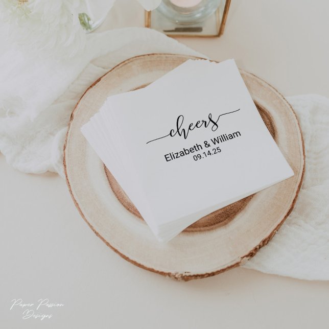 Serviette En Papier Accueil personnalisé Cocktail Mariage Napktail (Créateur téléchargé)