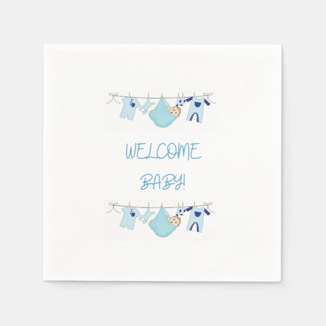Serviette En Papier Accueil Vêtements de bébé serviettes - Baby Boy (Devant)