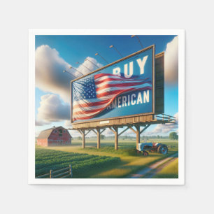 Serviette En Papier Acheter Billboard américain avec tracteur agricole