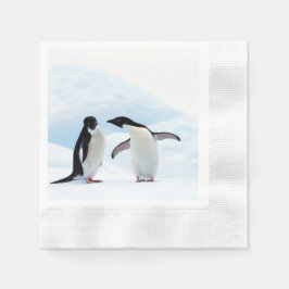 Serviette En Papier Adelie Penguins