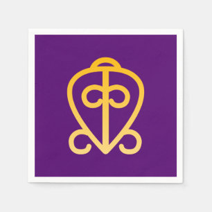 Serviette En Papier Adinkra africaine