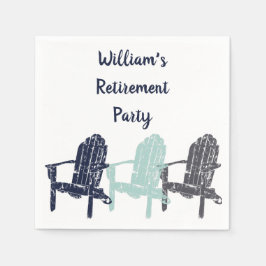 Serviette En Papier Adirondack Chairs Custom Message Party