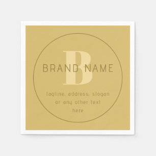 Serviette En Papier Adresse de retour minimaliste moderne stylisée en 