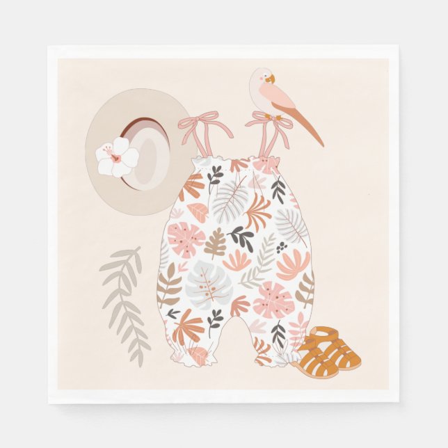 Serviette En Papier Adventure Aattend votre petit garçon ! Little Expl (Devant)