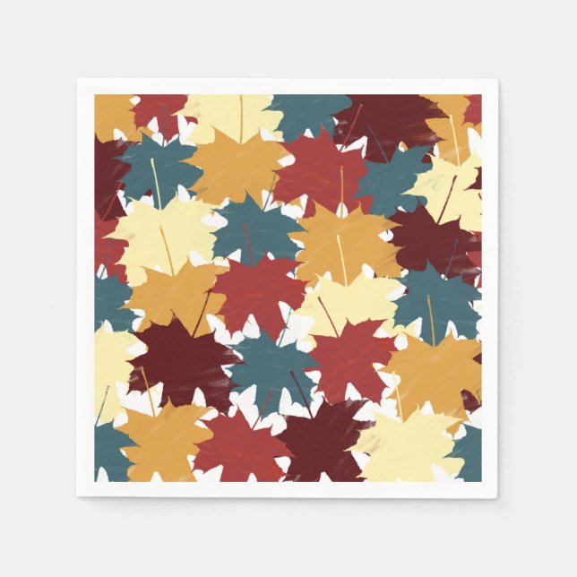Serviette En Papier Affaire Autumn Leaves (Devant)