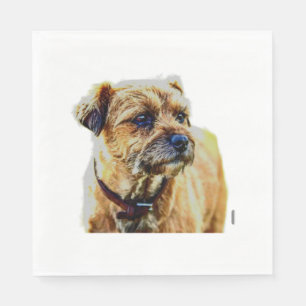 Serviette En Papier Affen Border Terrier