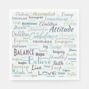 Serviette En Papier Affirmation