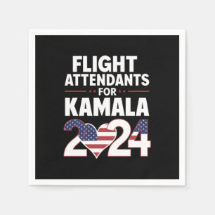 Serviette En Papier Agents De Vol Pour Les Élections De Kamala Harris
