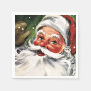 Serviette En Papier Agiter le Père Noël