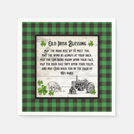 SERVIETTE EN PAPIER AGRICULTURE MAISON ANCIENNE IRLANDE BÉNÉFICIE FERM