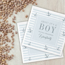 Ahoy C'est un garçon Baby shower nautique Personna