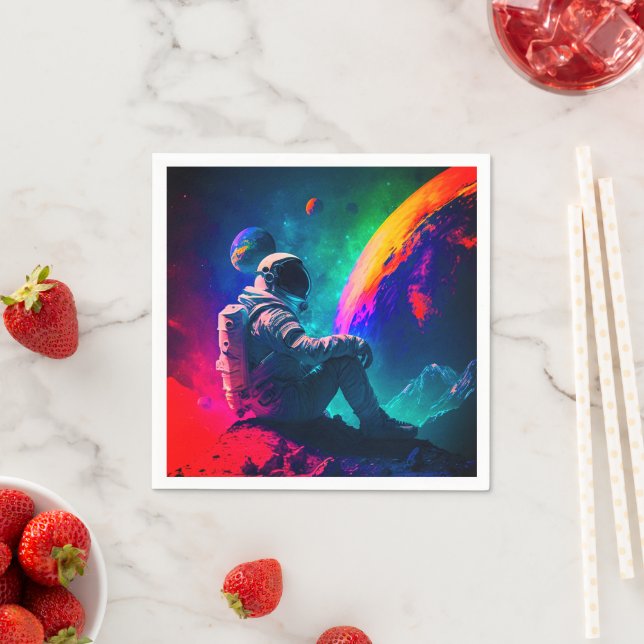 Serviette En Papier Ai Astronaut (En situation)