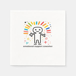 Serviette En Papier Aide émotionnelle Coworker Viral