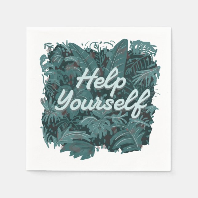 Serviette En Papier Aidez-vous (Devant)