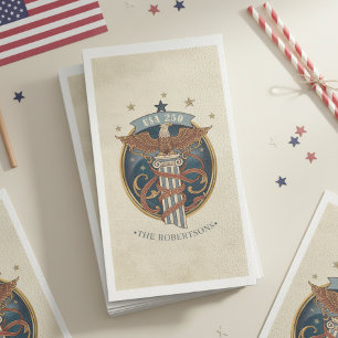 Serviette En Papier Aigle américain USA 250 Motif Art nouveau ID1304
